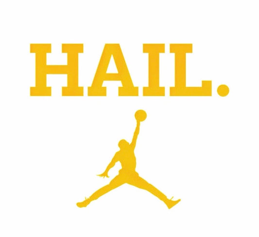 University of Michigan Hail MJ Maize Decal