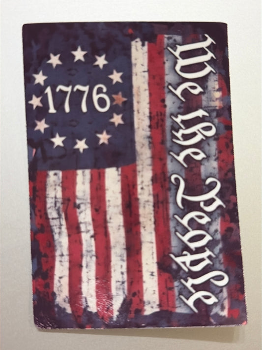 We the People USA American Flag Patriot Sticker